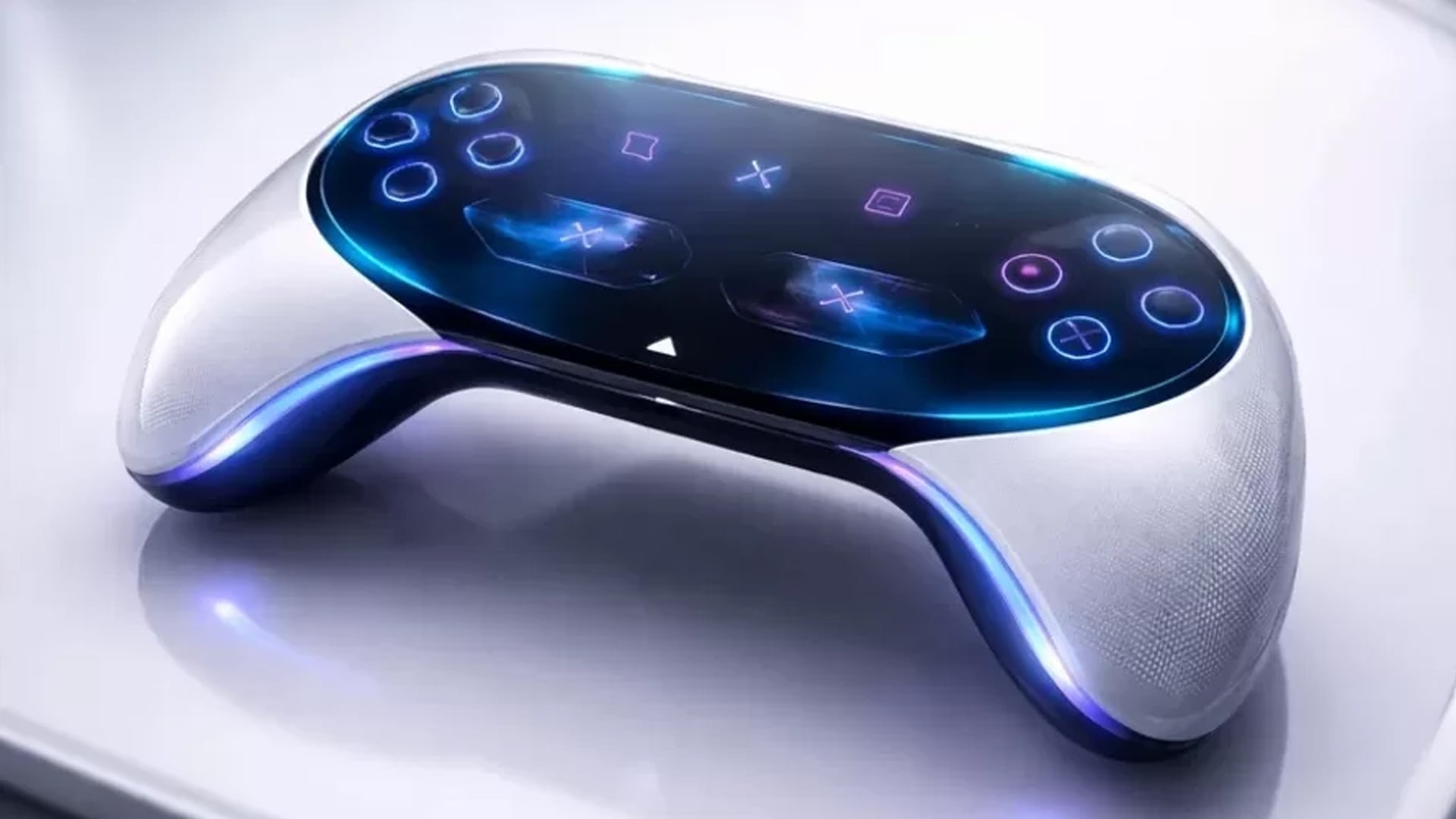 Concept image of a PlayStation controller for a PS6 haptic feedback story