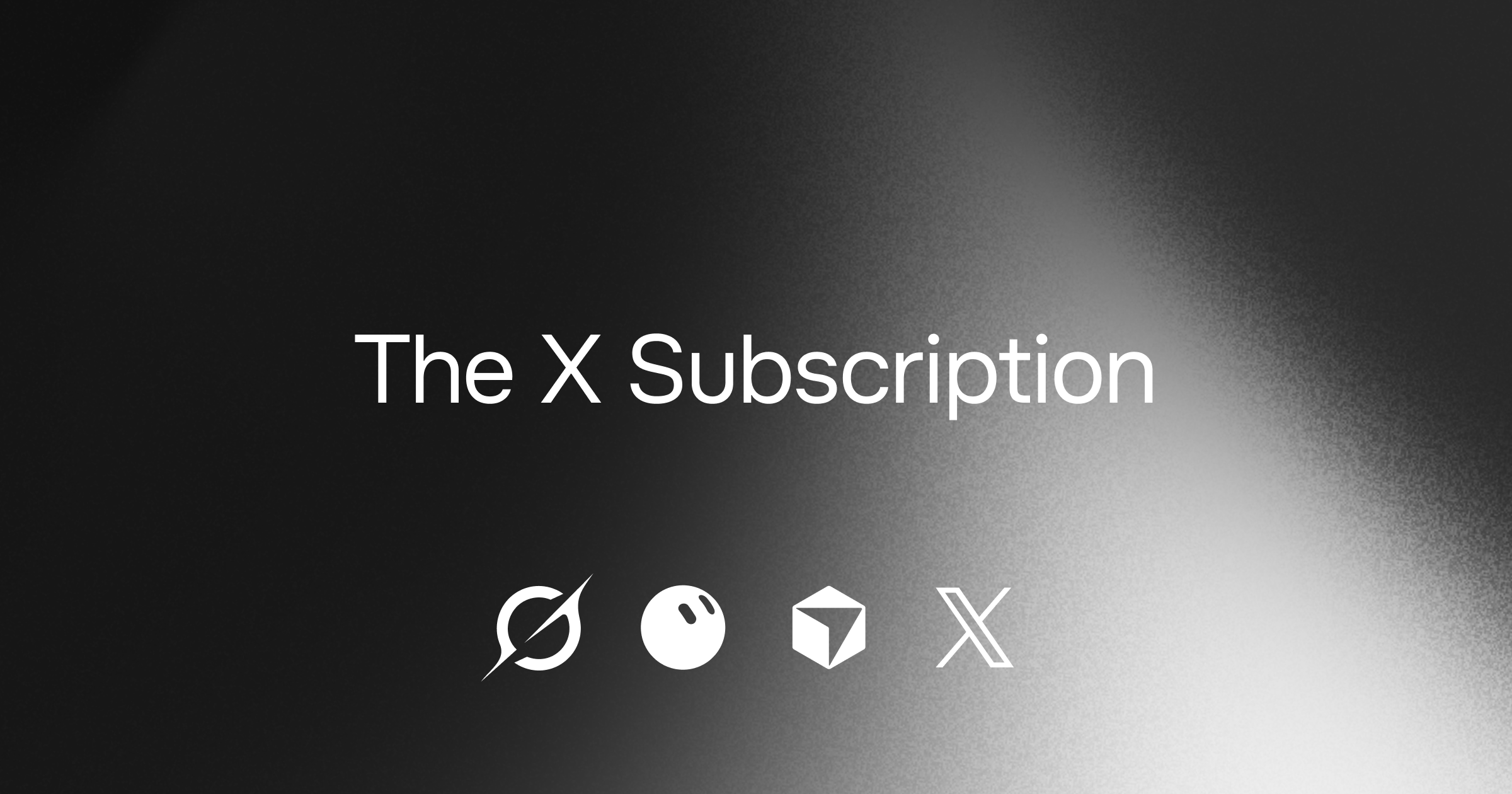 Official promotional graphic for The X Subscription
