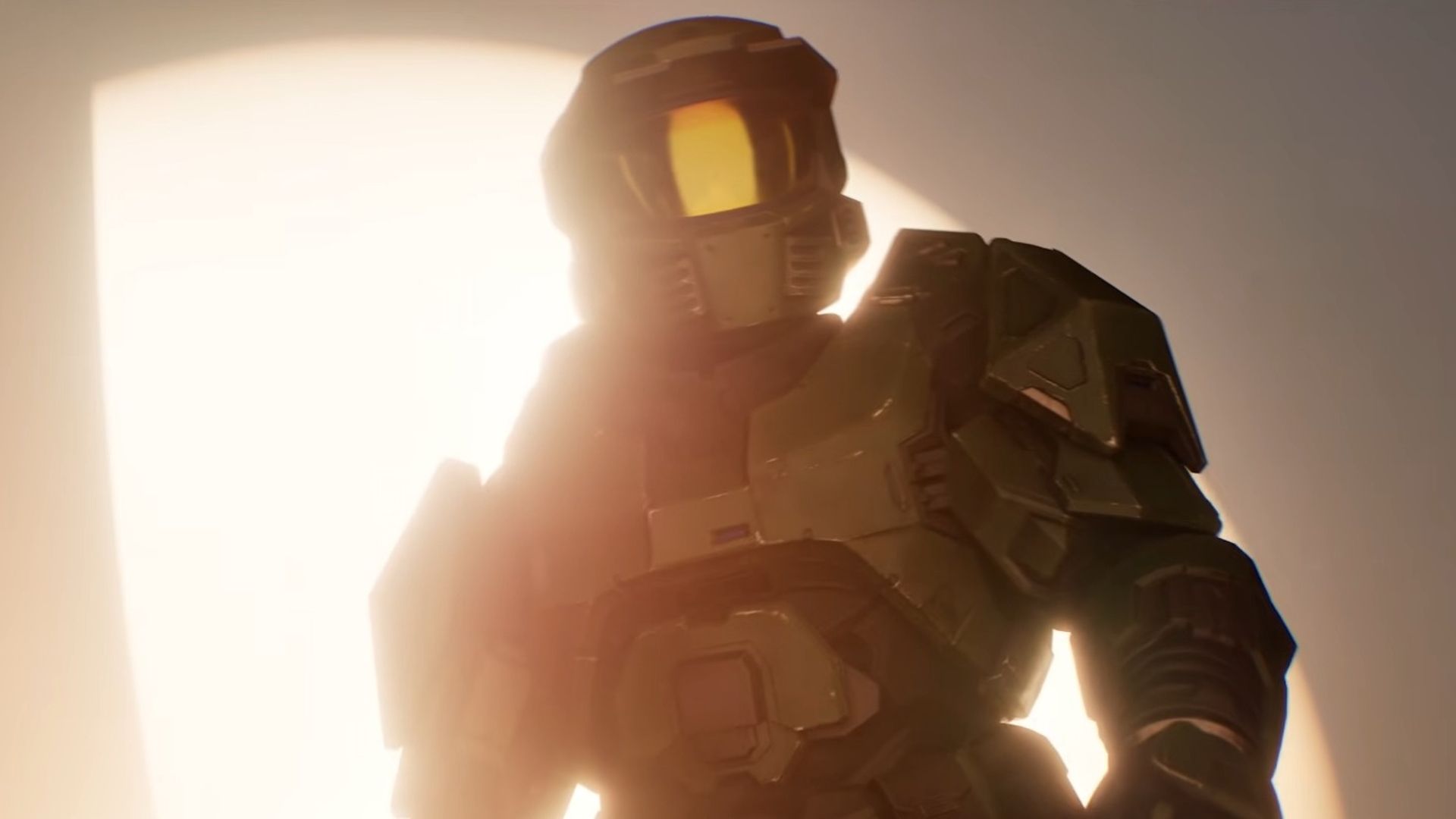 Halo's Master Chief against a bright light, used as contextual Xbox artwork rather than a Helix hardware image